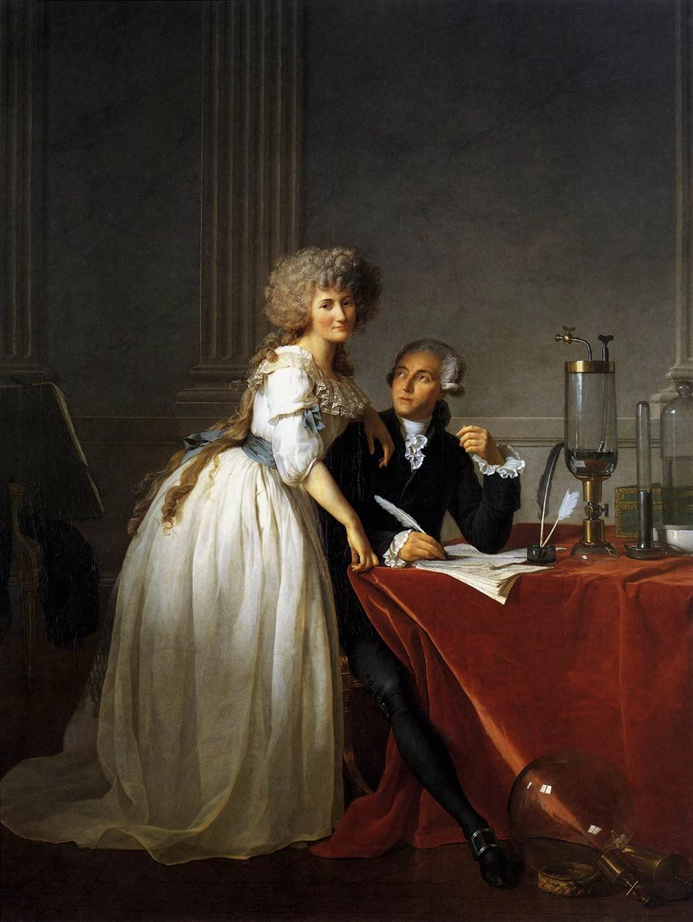 Ritratto di Antoine - Laurent e Marie, Anne Lavoisier, Metropolitan Museum of Art, New York